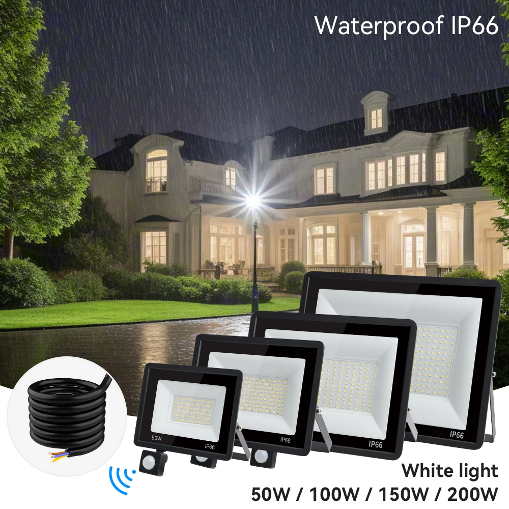 

Floodlight Human Sensing Floodlight Outdoor Waterproof Garden Floodlight Stair Patio Floodlight Garage Corridor Balcony Lamp