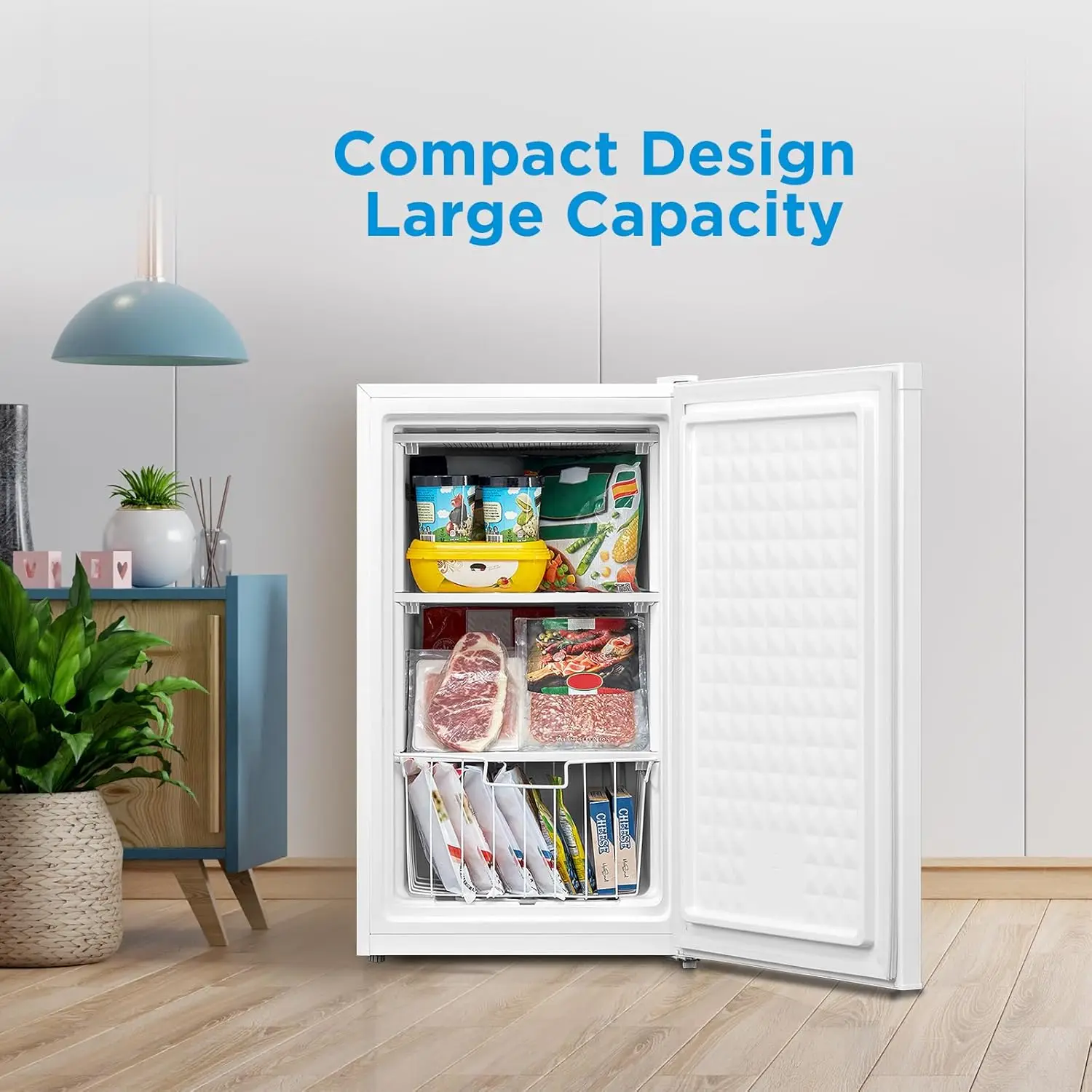 WHS-109FW1 فريزر رأسي، 3.0 قدم مكعب، أبيض · مبيعات المصنع مباشرة #3