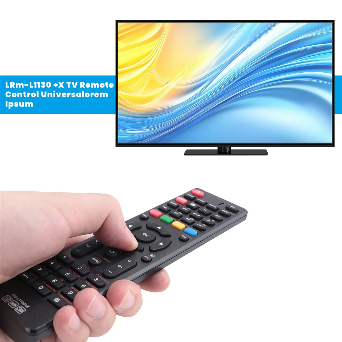 L-Latest Rm-L1130 +X TV Remote Control Universal for AKIRA AOC BBK ELENBREG PRIMA OPENBOX THOMSON DAEWOO JVC Smart Tv