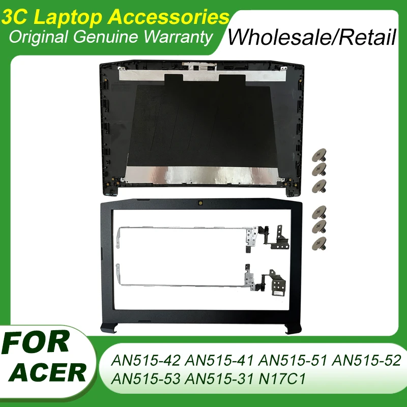 

Новинка для ноутбука Acer, задняя крышка для ноутбука Acer, задняя крышка, передняя панель, петли для ЖК-экрана, черный цвет