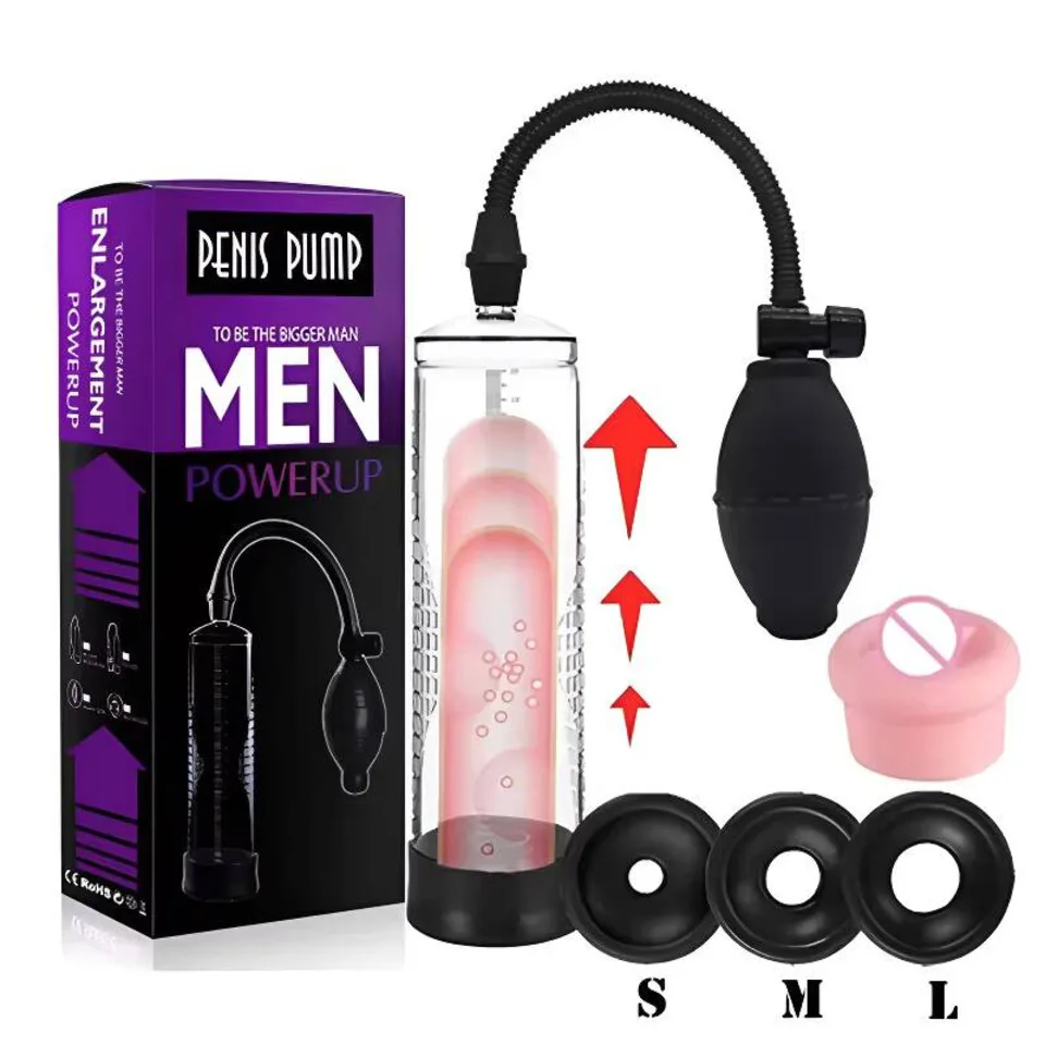 Penis Pump Manual Vacuum Penis Enlarger Enlargement Bigger Penis Growth Power Vacuum Male Enhancement Pump Enlarger