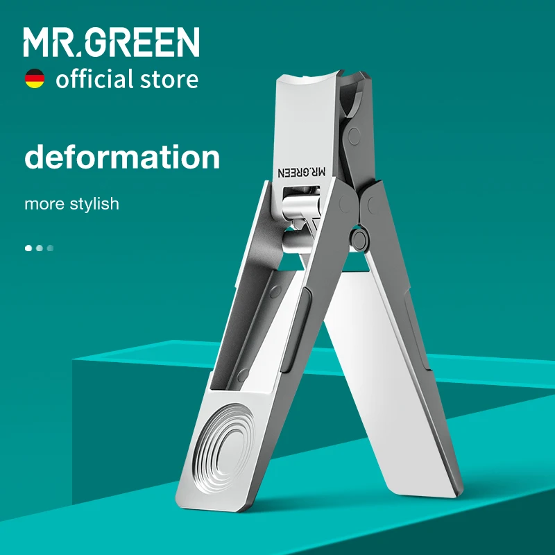 MR.GREEN Innovative Folding Nail Clippers Collapsible Deformation Stainless Steel Nail Scissors Portable Travel Manicure Tools