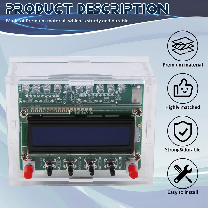 DIY DC 5 V Digital Radio Kit Teile TDA5807 51 Single-Chip FM Digital Sound Maschine STC89C52 Chip 87 MHZ-108 MHZ-PZZW