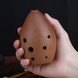 Hand polished Fired Ceramic Xun 8 Holes Ocarina Antique Clay Xun Musical Instrument For Children Beginner
