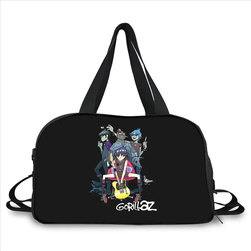 Gorillaz band 3D printing fashion trend portable large capacity multi-function messenger bag travel bag