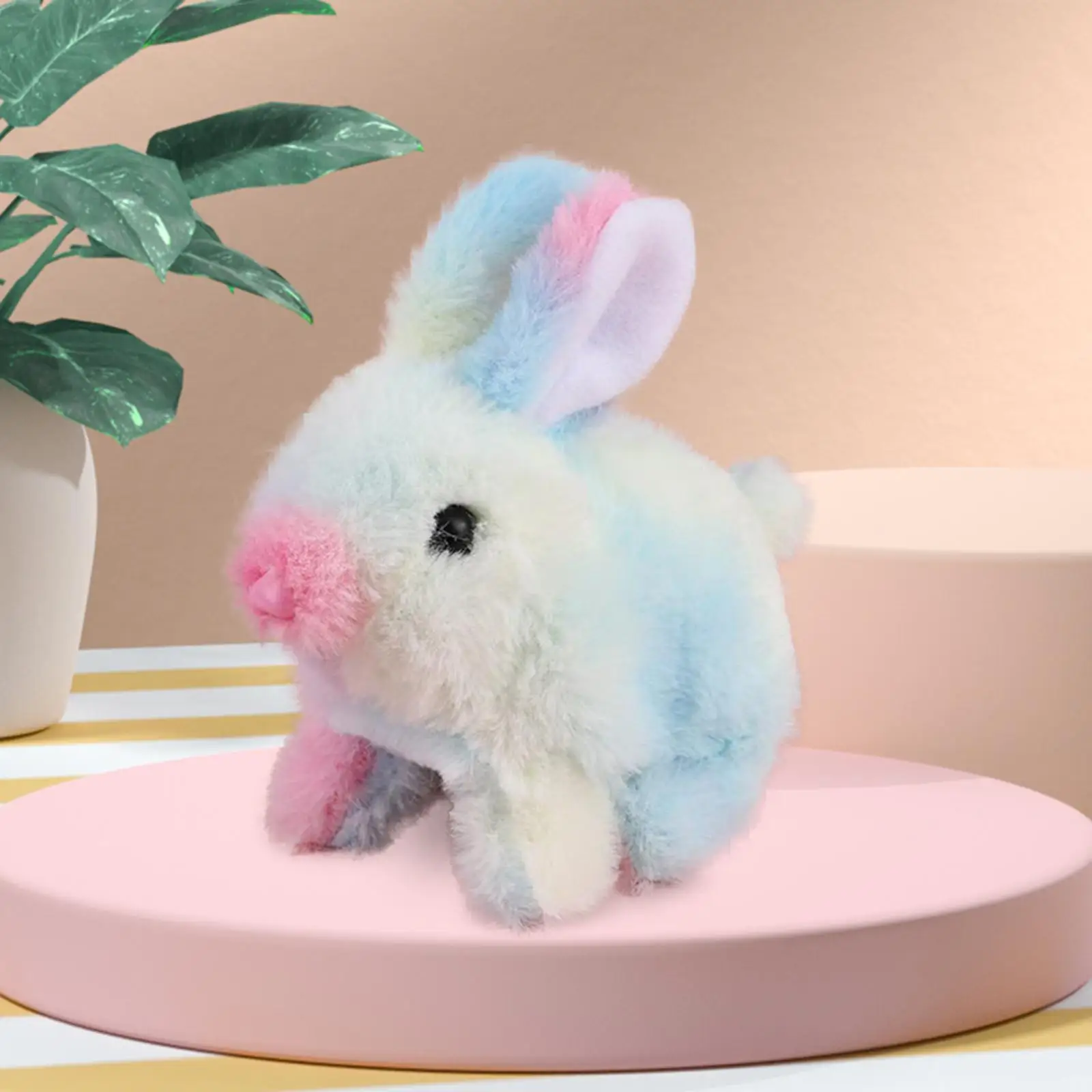 Conejos de peluche eléctricos para niños, juguetes interactivos de animales de peluche para bebés