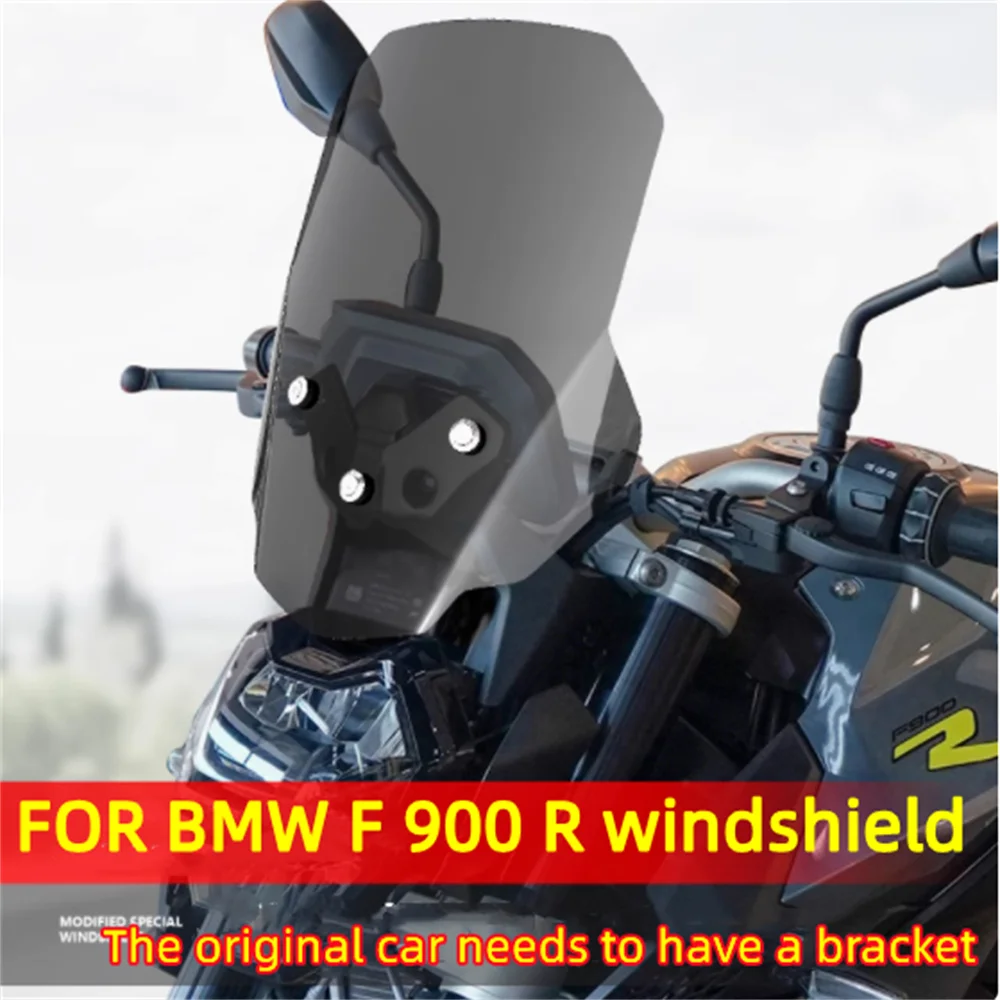 For BMW F 900 R F900R  Front Windshield Special Modified Front Windshield with High Rain Shield Accessories