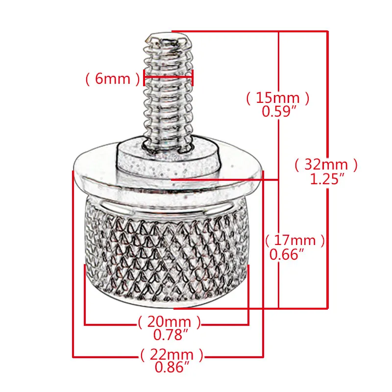 Billet alumínio traseiro Fender parafuso de assento, Chrome Parafuso para Harley XL, Dyna, Softail, Touring, 1996-Mais tarde, Acessórios da motocicleta, Novo