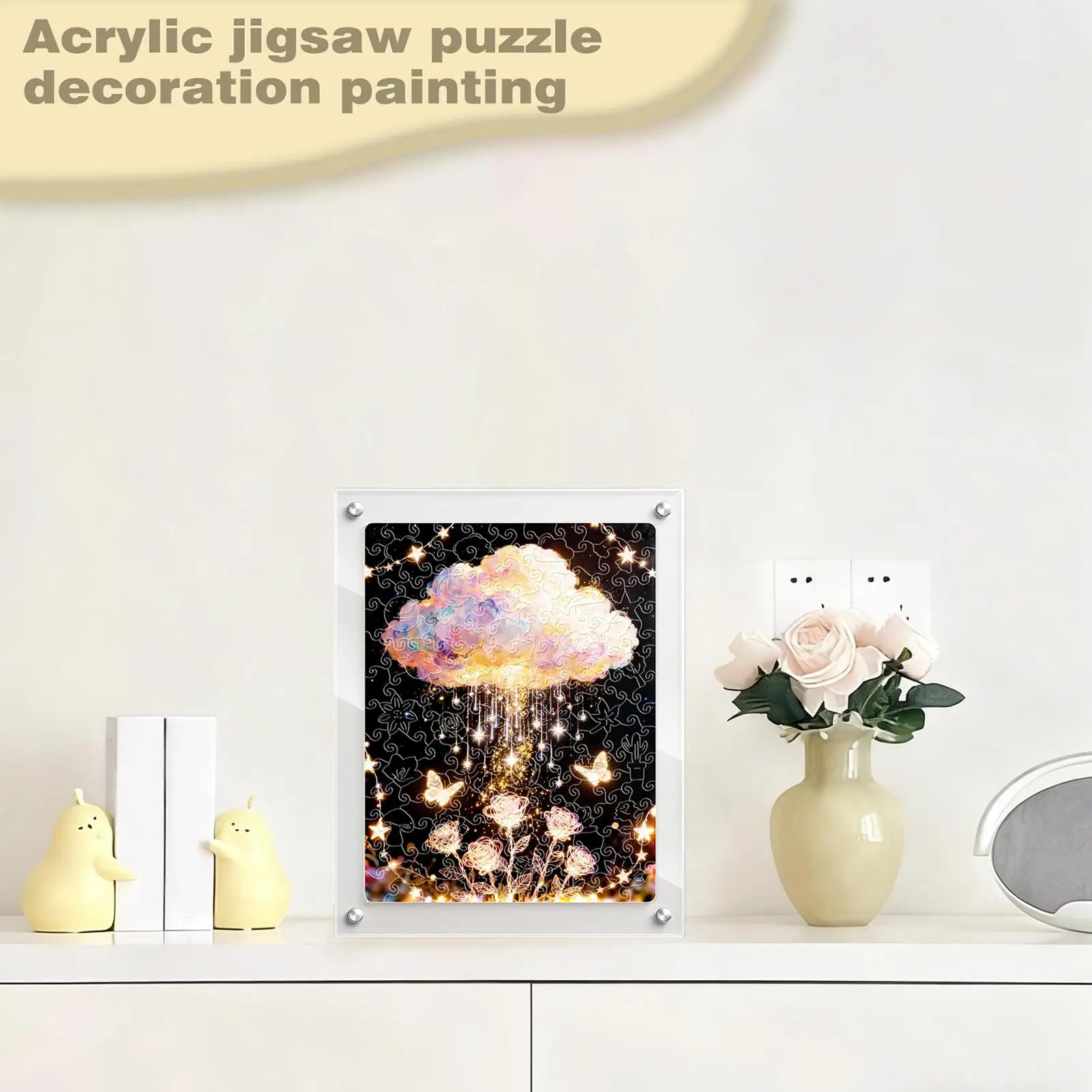 

Puzzle Toys Acrylic Cloud Craft Home Decor Kids Puzzle Games For Preschool Kids Boys Girls Christmas Birthday Holiday Plane