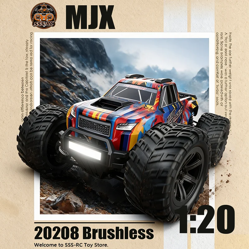 Rc Hobby Monster Truck - Mjx 20208 1:20 브러시리스 고속 RC카