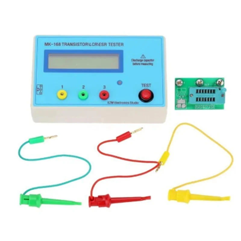 MK-168 Transistor Tester Meten Weerstand Condensator Inductie Rlc Meter Spanning RLC NPN PNP MOS Meter & A22K