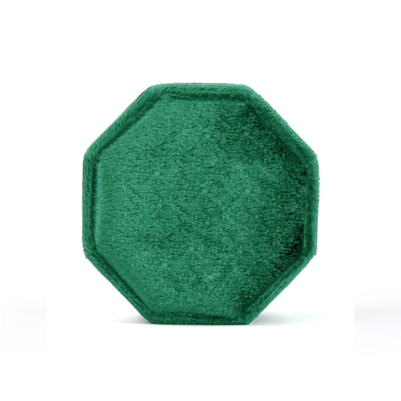 Sky And Earth Cover Octagonal Flannel Ring Box Premium Goose Velvet Jewelry Box Engagement Wedding Ring Mini Ornament Gift Box