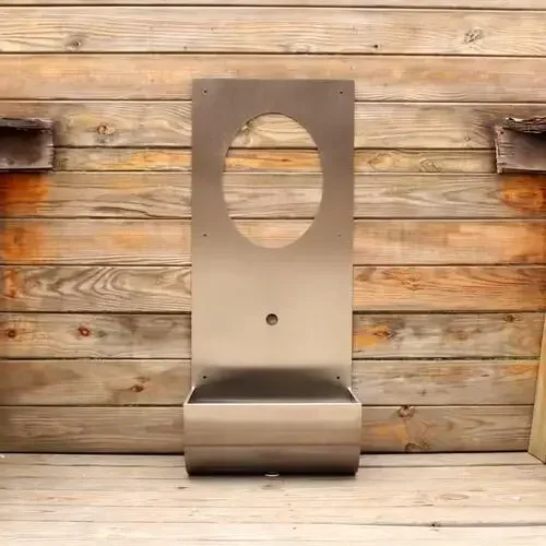 Настенный металлический умывальник для ванной комнаты, настенный умывальник из нержавеющей стали, настенный умывальник в стиле ретро, бассейн