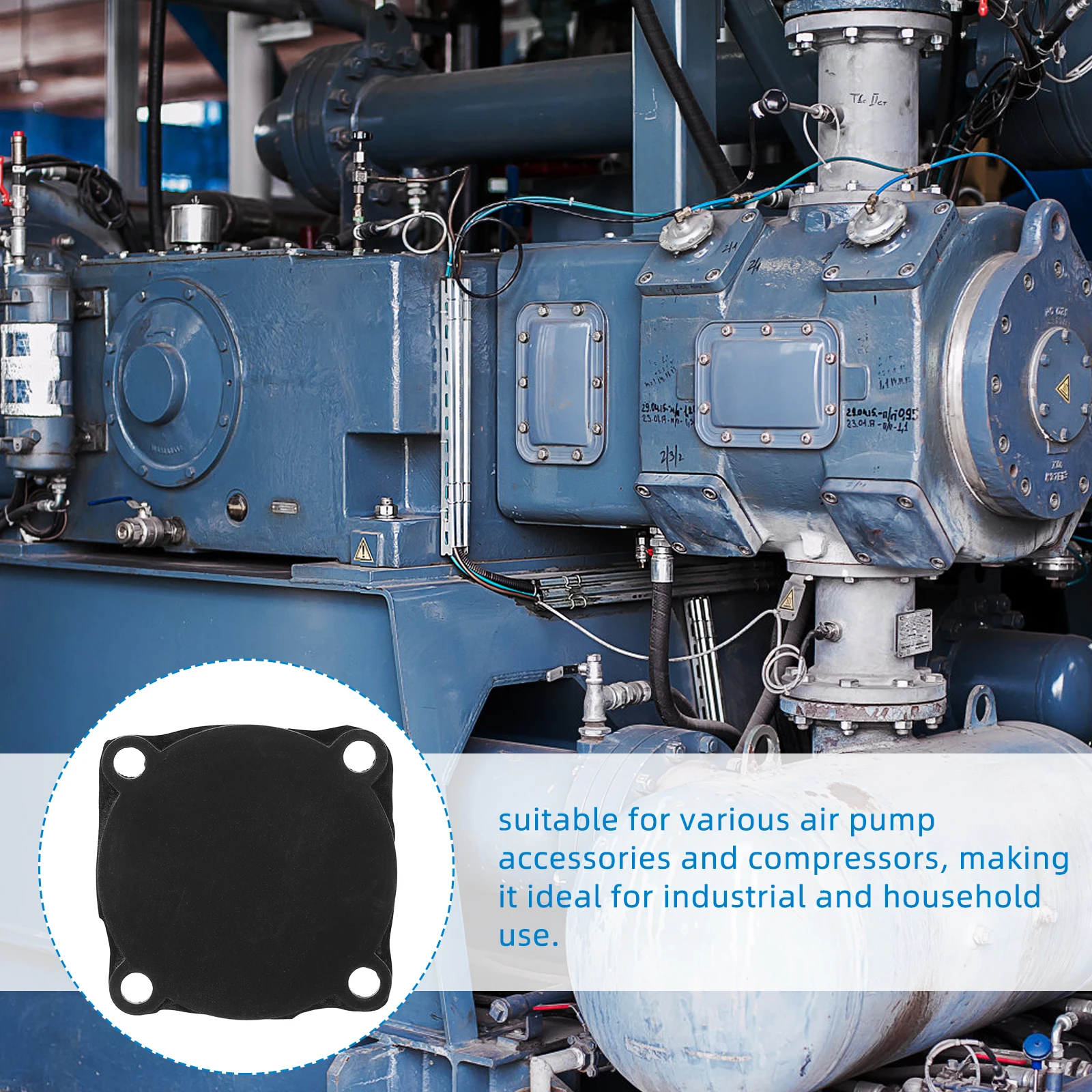 

2pcs Air Compressor Switch Pads Durable Rubber Automatic Pressure Control Leak Prevention Cylinder Head Gaskets Kit Parts