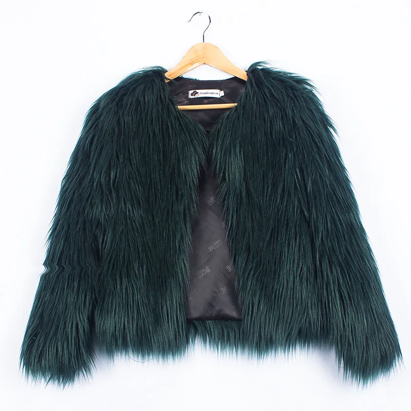 Sexy Ostrich Wool Turkey Faux Fur Women Black Coat Genuine Feather Short Plus Size 3XL,4XL Winter Festival Long Sleeve Jacket