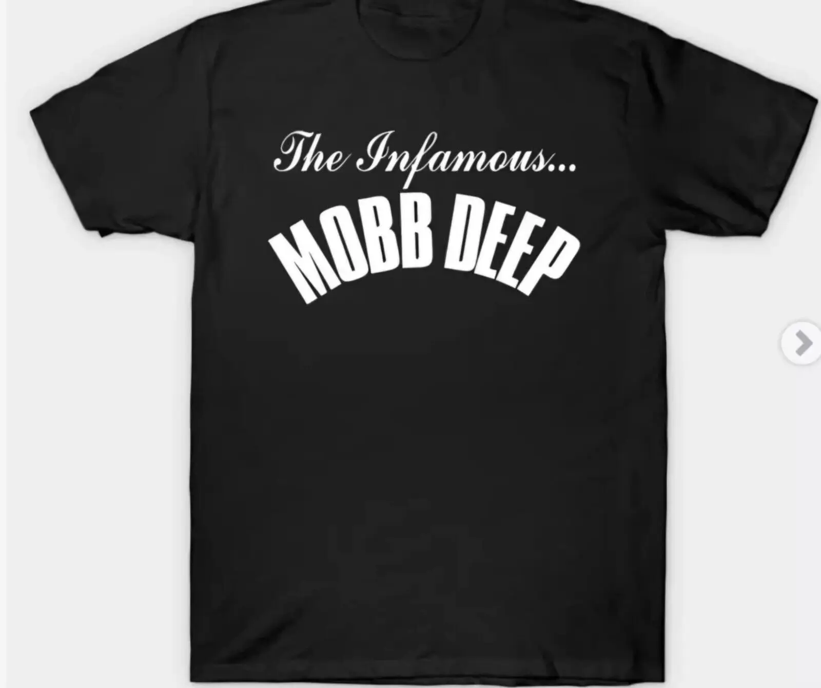 Camiseta negra The infame Mobb Deep para hombre