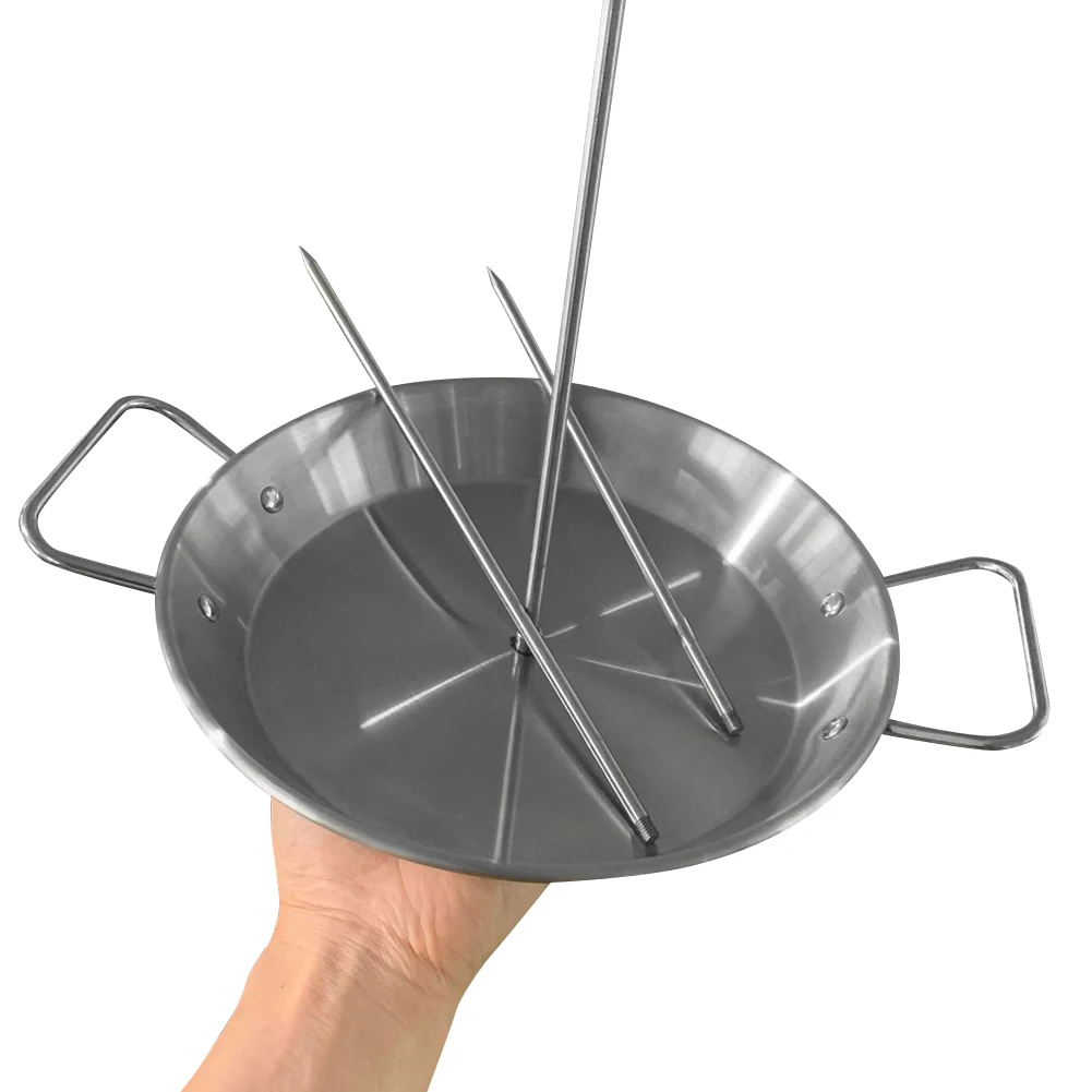 الفولاذ المقاوم للصدأ تحميص بالتنقيط عموم لشريحة لحم البيرة العمودي سيخ اللحوم شواء استبدال المسامير مع مقبض المدخن الملحقات