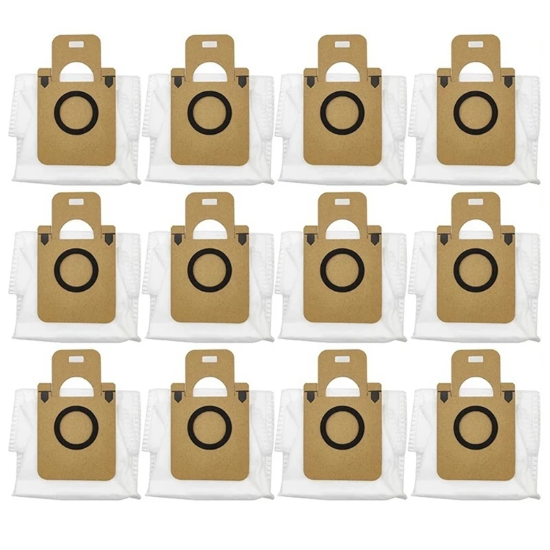 12Pcs Dust Bag Accessories for Xiaomi Dreame Bot D10 Plus RLS3D Robot Vacuum Cleaner Replacement Dust Bin Spare Parts