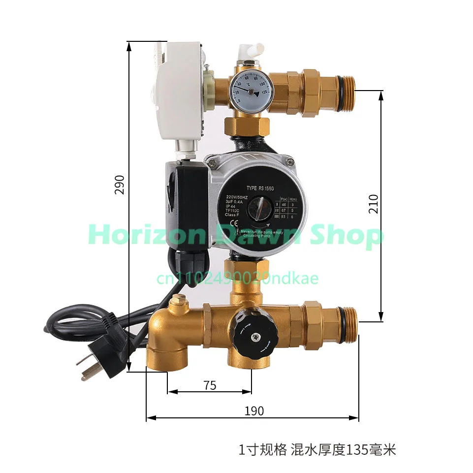Energy Saving Center Manual Water Mixing Valve Constant Temperature