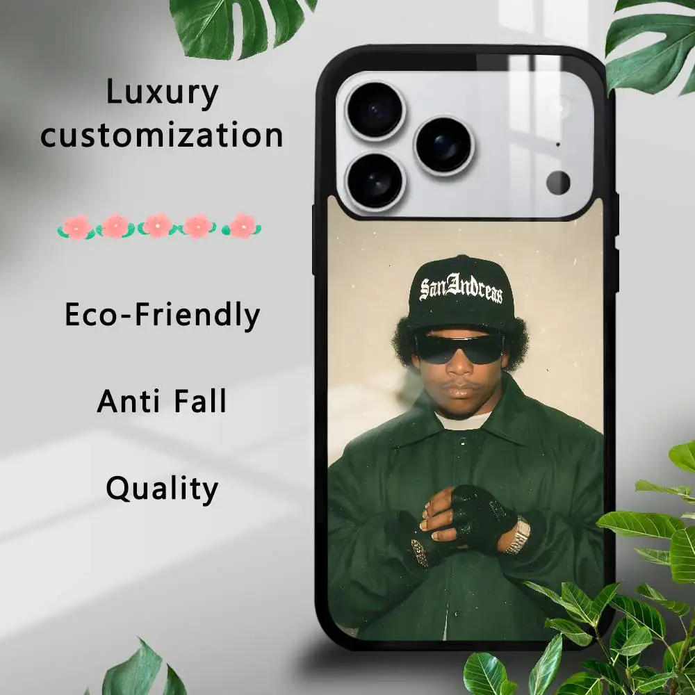 

Rapper Singer E-eazy E Phone Case For IPhone 17 16 15 14 13 12 11 Pro Xs Max Mini Plus Celulares Hard Funda