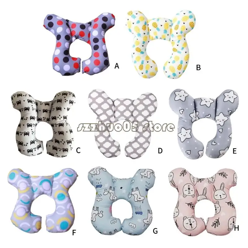 وسادة دعم رقبة الطفل مناسبة للسفر من M3GE، تصميم قابل للغسل من أجل نوم طويل أثناء الركوب #4