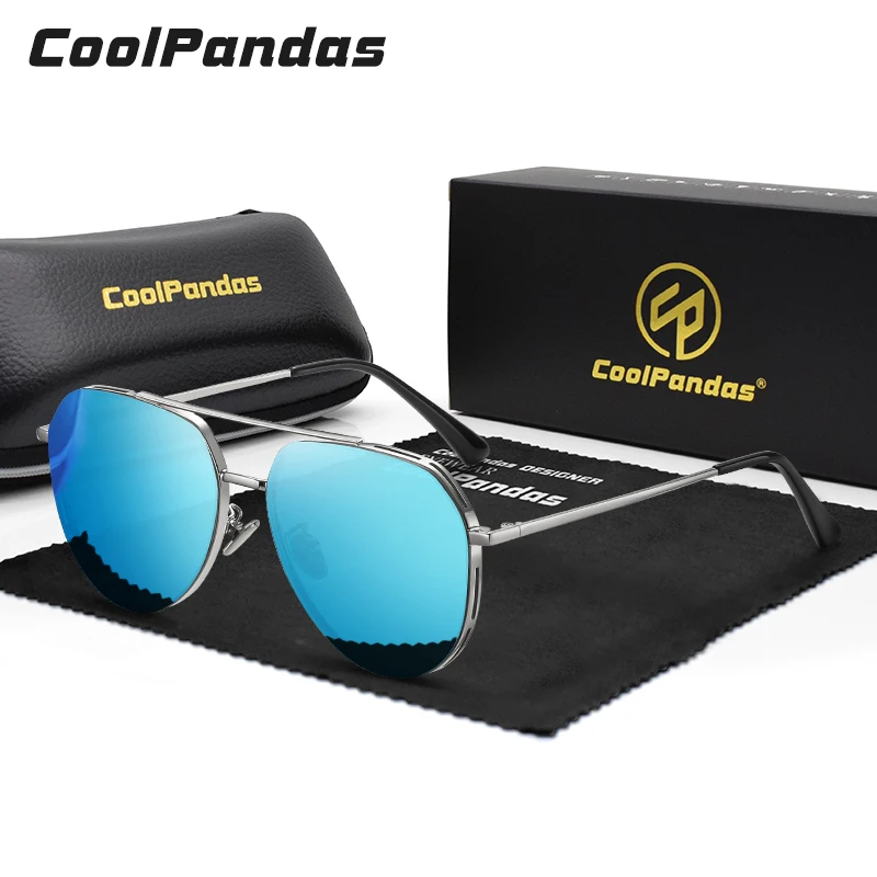 

CoolPandas 2022 Brand Men High Quality Sunglasses Polarized UV400 Mirror Male Sun Glasses For Women Men Driving Oculos de sol