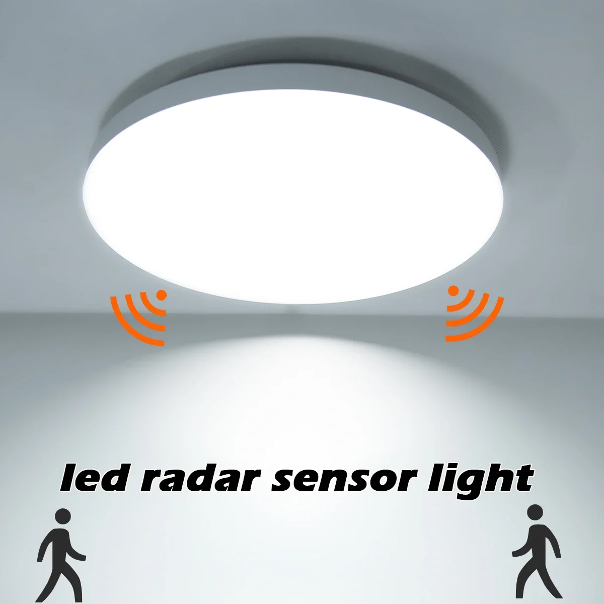 Radar Sensor Light Motion LED Sensor Ceiling Lamp, Ceiling Lighting, Garage Room, Hallways, Aisle Ceiling Lights, Stair Balcony