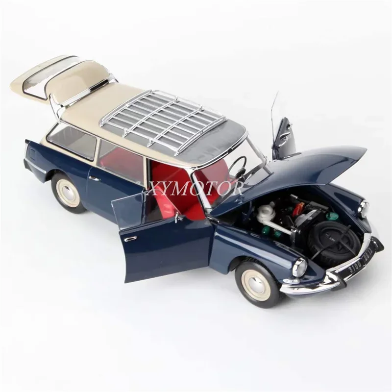 Norev 181770 1/18 For Citroën ID 19 Break 1967 0rient Blue Diecast Model Car Toys Gifts Hobby Display Ornaments Collection