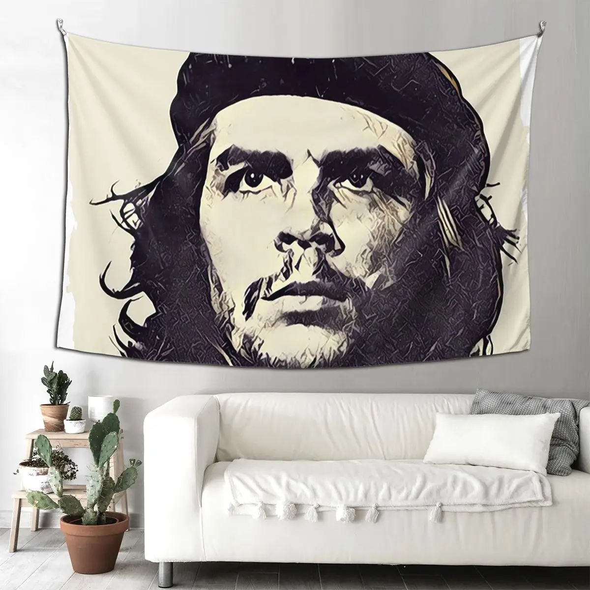 

Че Гевара в роли Эль Комранте Кубы гобелен художественный настенный эстетический гобелен для украшения дома для гостиной, спальни, общежития