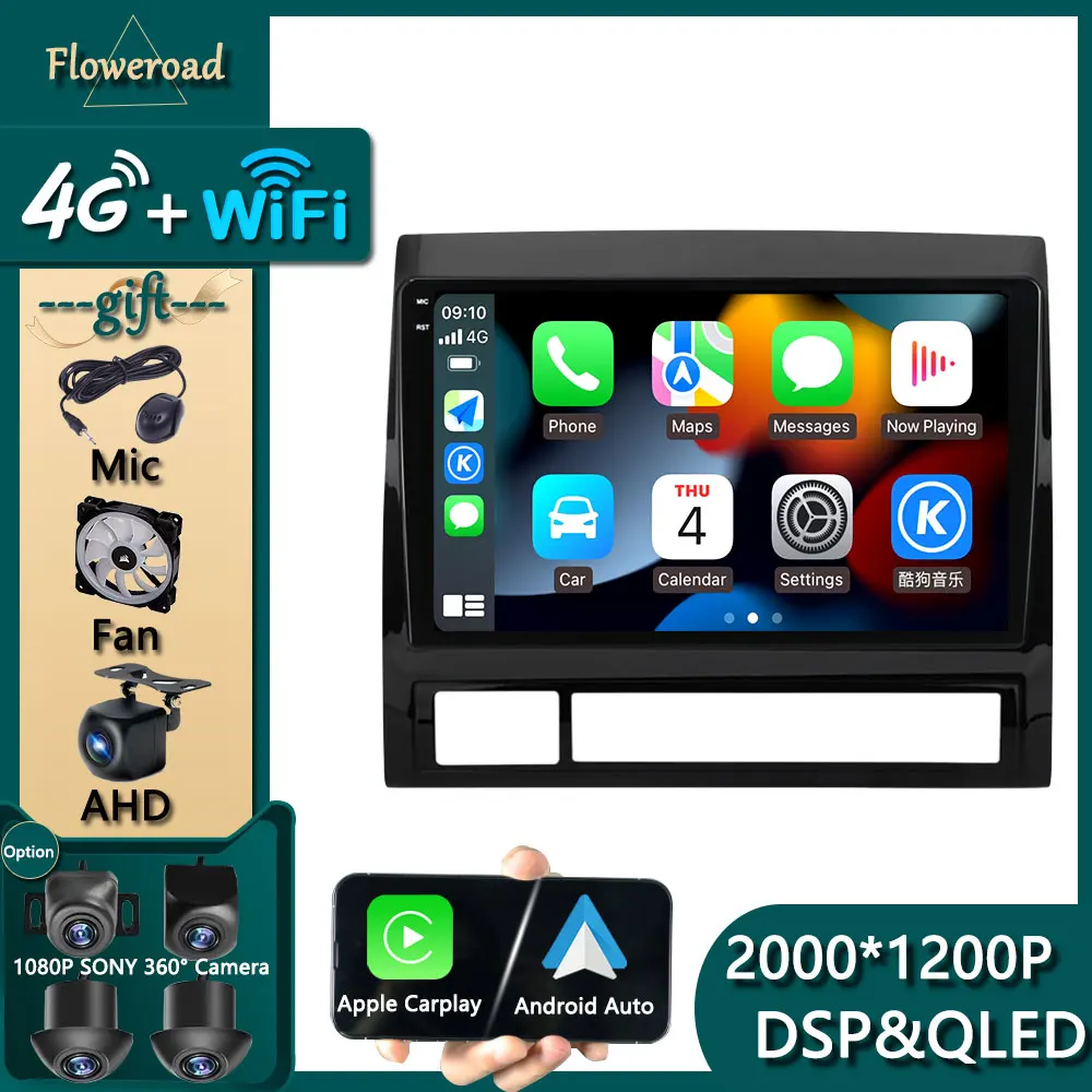 

Автомагнитола мультимедийный плеер Android для Toyota TACOMA HILUX 2005-2013 Авторадио 2 din DVD GPS стерео головное устройство Apple Carplay DSP