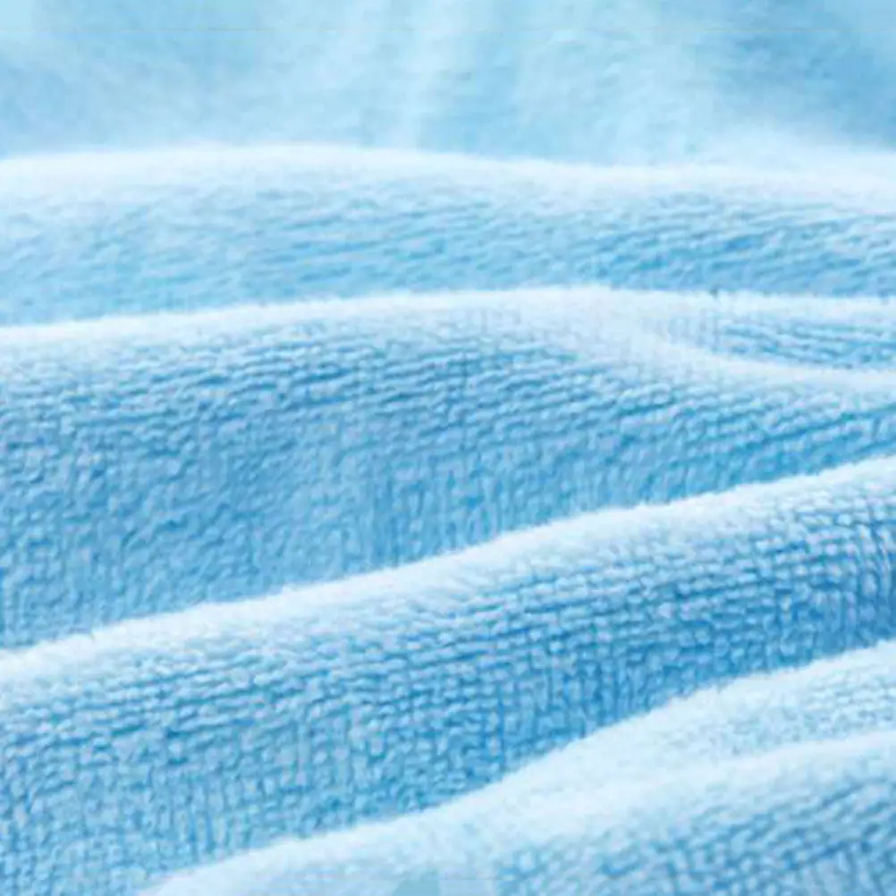 Bowknot Hair Drying Cap Coral Fleece Elastic Shower Cap Light Blue High Absorbency Quick Dry Hair Wrap for Bath Makeup Gym Use