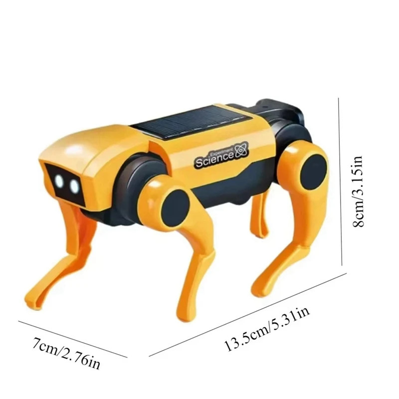 로봇 태양광 전기 기계 스마트 개 어린이 교육 조립 장난감, 스마트 로봇 장난감 선물
