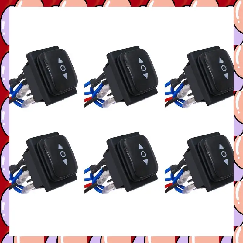 A72Z 6X Momentary Polarity Reverse Switch Waterproof Control Motor Actuator 6 Pin 3 Position Rocker Toggle Switch