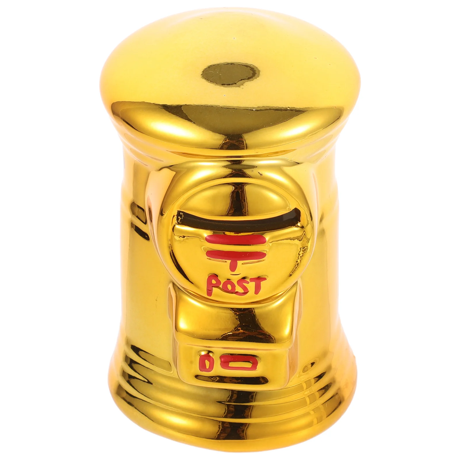 جرة عملات معدنية من السيراميك لصندوق البريد الذهبي على شكل خنزير لسطح المكتب، صندوق تخزين الأموال المزخرف، هدية المهرجانات، دراسة المكتب المنزلي للبالغين