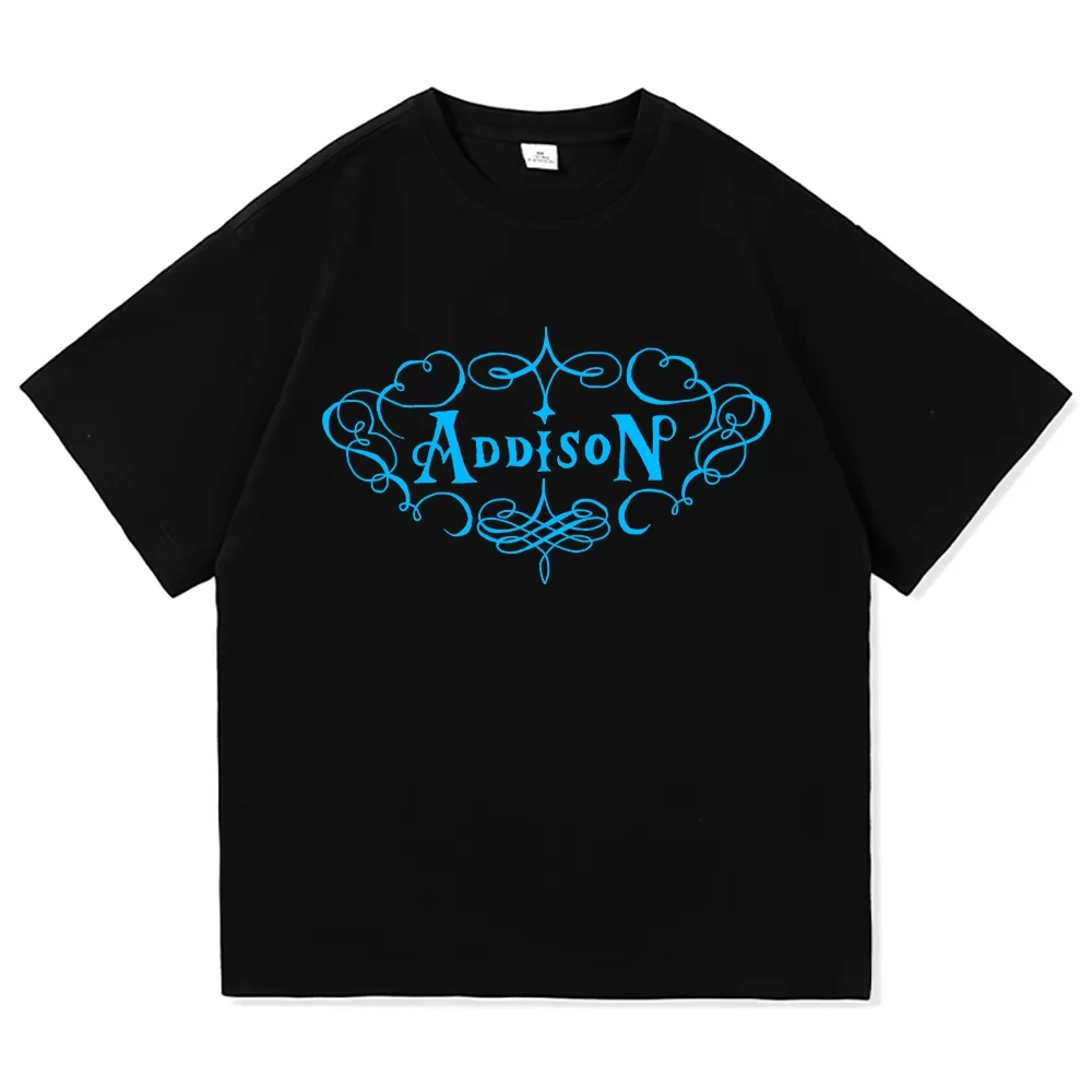Addison Rae 2026 Nouvel Album Addisont Mode Vêtements Vintage Vintage Harajuku Coton Imprimé T-shirt de Haute Qualité Tops