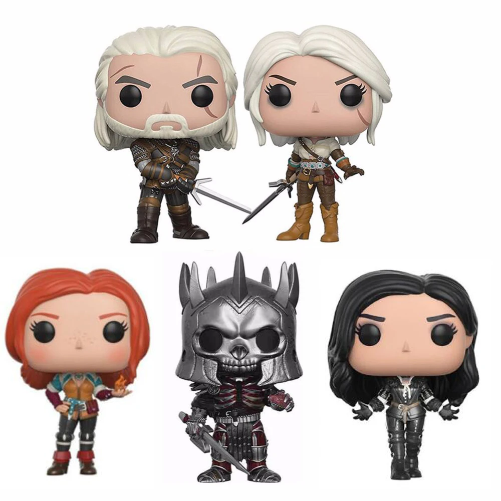 Witcher-ed GERALT & CIRI & EREDIN & Yennefer Triss 10cm vinilo colección de figuras de acción modelo Juguetes