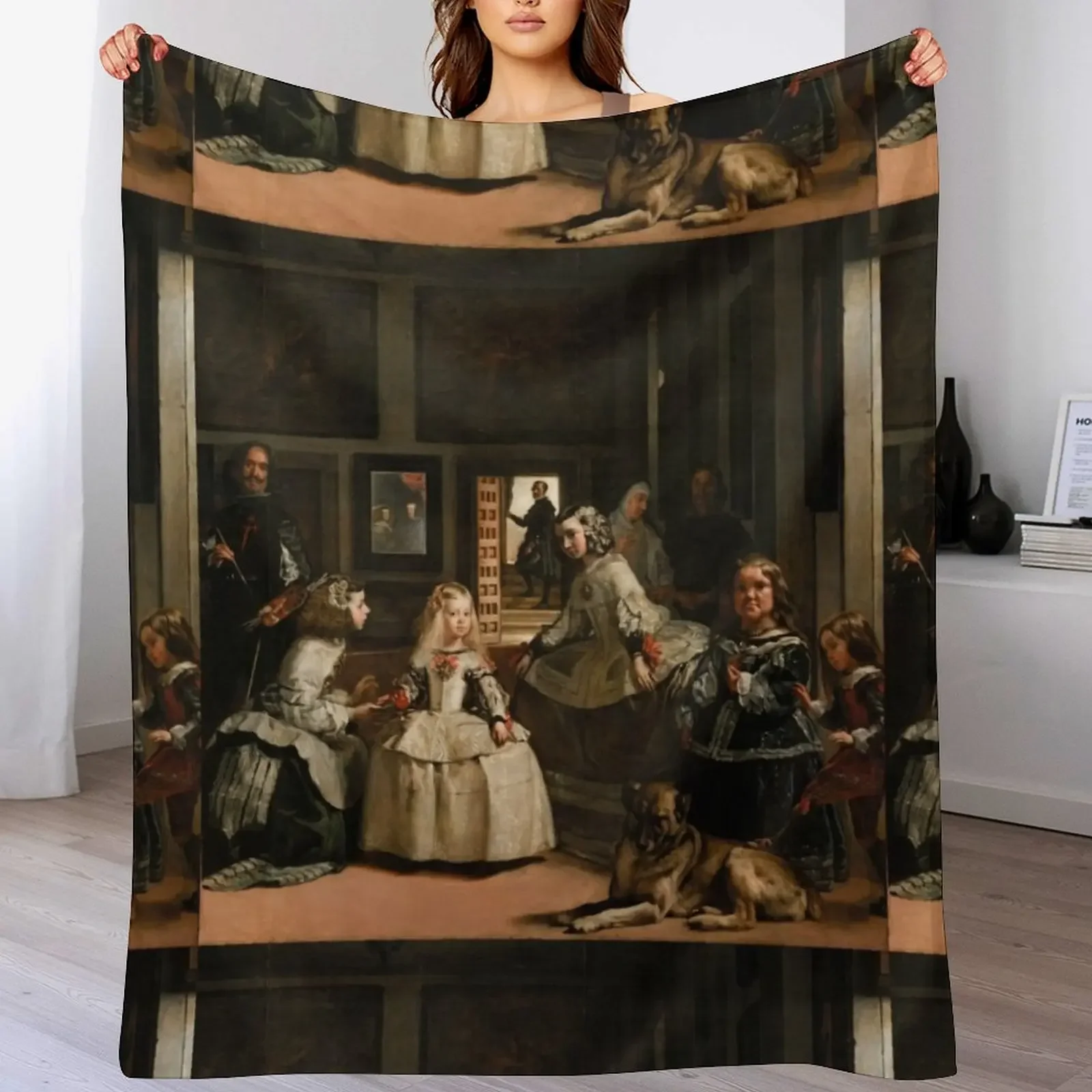 

Las Meninas Diego Velazquez Throw Blanket Cozy Napping Blanket Gift for Mom Dad