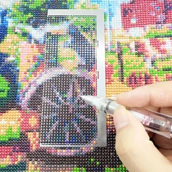 1pc Stainless Steel DIY Drawing Ruler Blank Grids 1020holes for Round Diamond Moasic 5D Diamond Painting Accessories