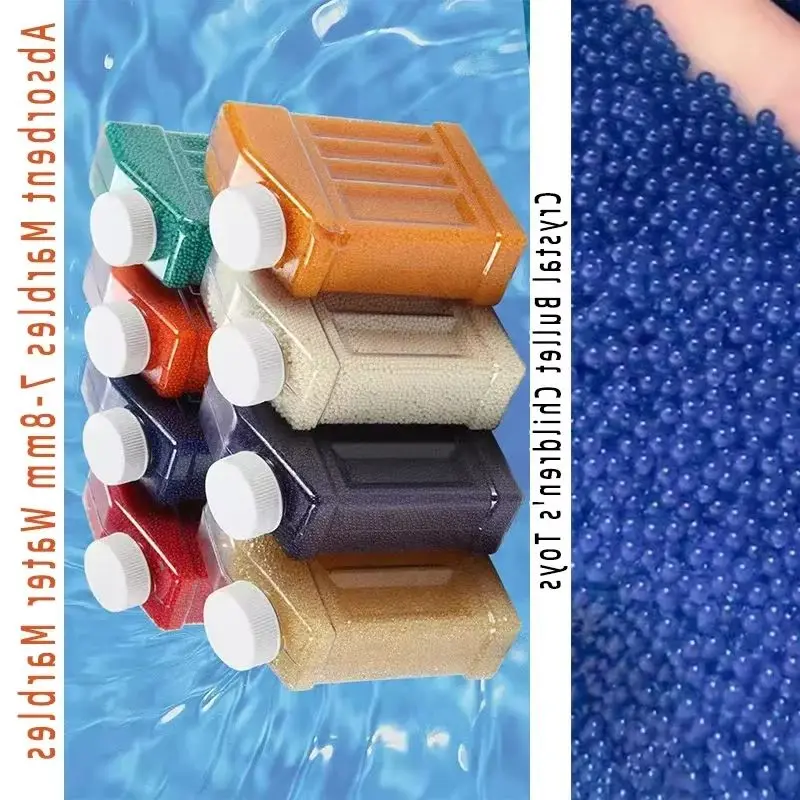 50000 pièces billes d'eau balles balles enfants eau cristal jouet pistolet balles jouet haut de gamme bonne qualité cristal argile bombe à eau jouets