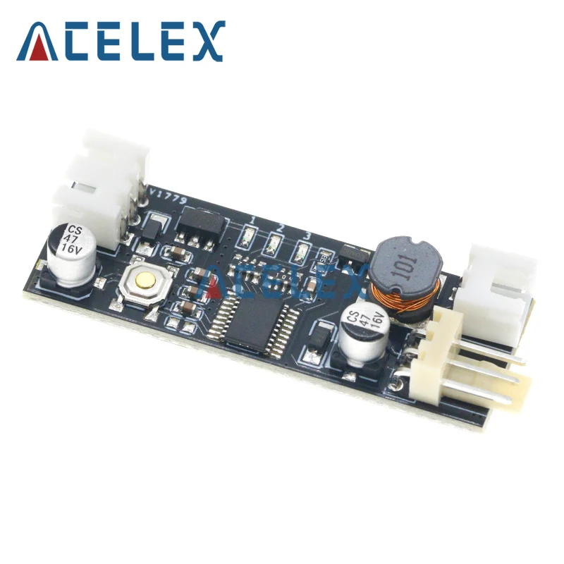 DC 12V PWM Speed Controller Fan Speed Governor 2-3 Wire Computer Temperature control Switch for PC CPU Cooler Fan Alarm