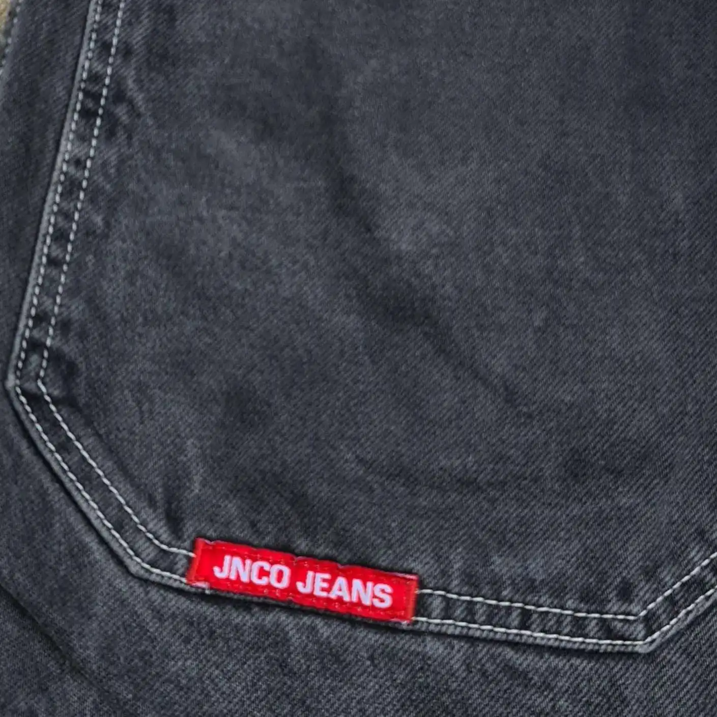 شورت جينز فضفاض من JNCO للرجال والنساء ، بنطال رياضي Y2K ، نمط عضة الثعبان ، الهيب هوب ، ملابس الشارع hajatco ، شورت كرة السلة ، عتيق