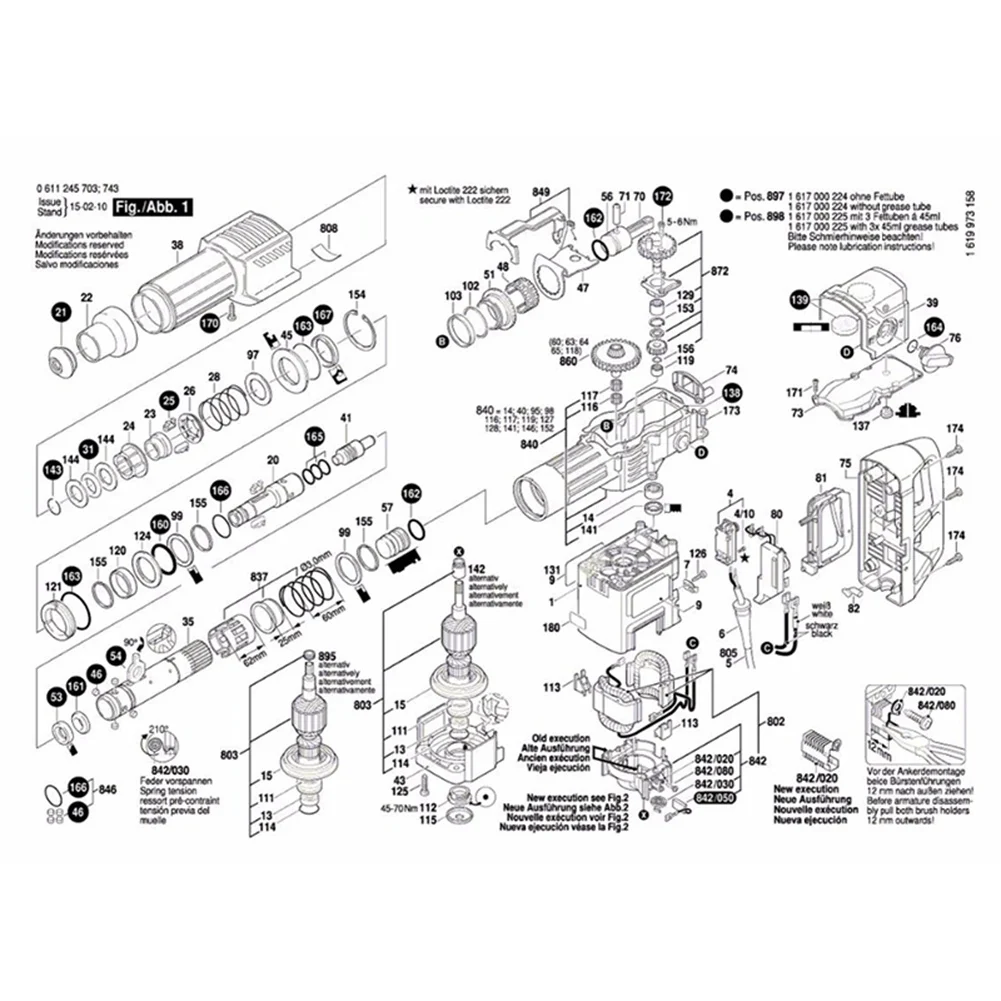 회전 해머 전동 공구 액세서리용 AC 220V 속도 조절기 거버너 교체, GBH11DE GSH11E GSH 11E GBH 11DE