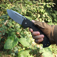 Cold 62RQ Folding Knife AUS-10A Steel Military Tactical Combat Pocket Knives Outdoor Utility Hunting EDC Knife for Men