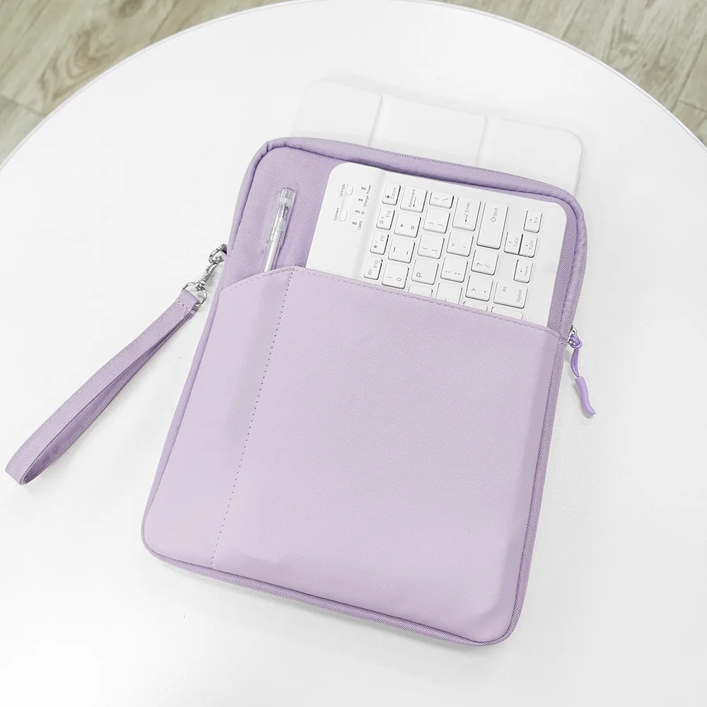 

Office Tablet Sleeve Case with Handle & Pocket for iPad 9-13", Galaxy Tab, Kindle - Portable Protective Cover for Business, Work