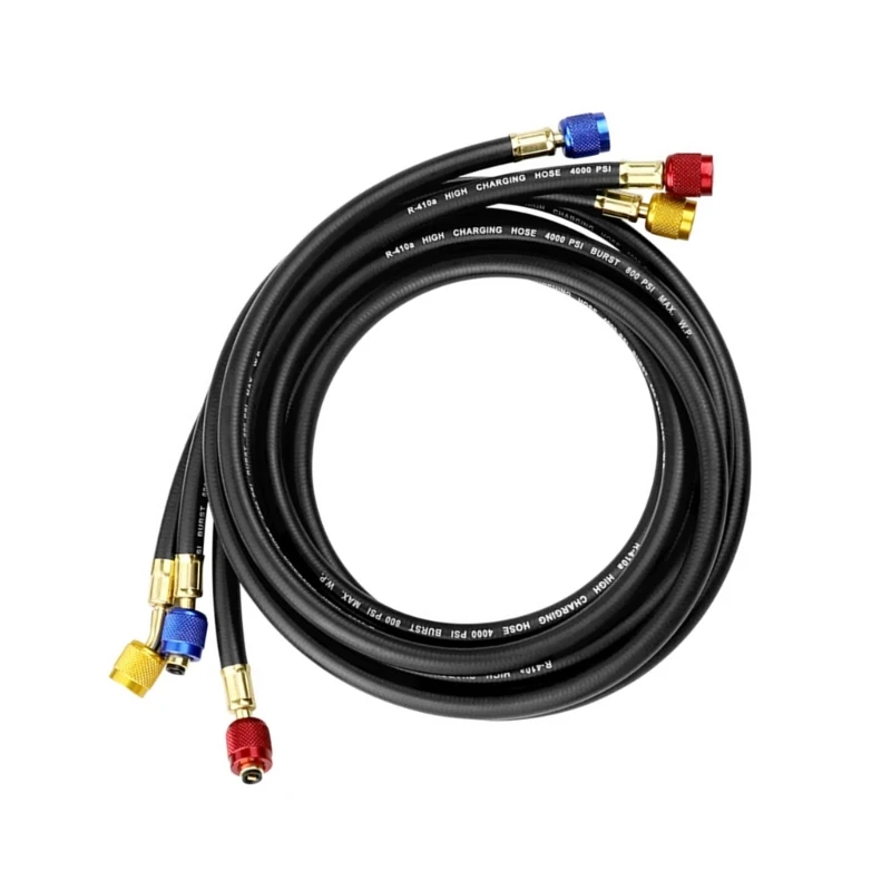 Selang Pengukur Manifold dengan Selang Ketegangan Katup, Selang Pengisian Pendingin HVAC untuk HVAC R502 R22 Pengiriman Drop