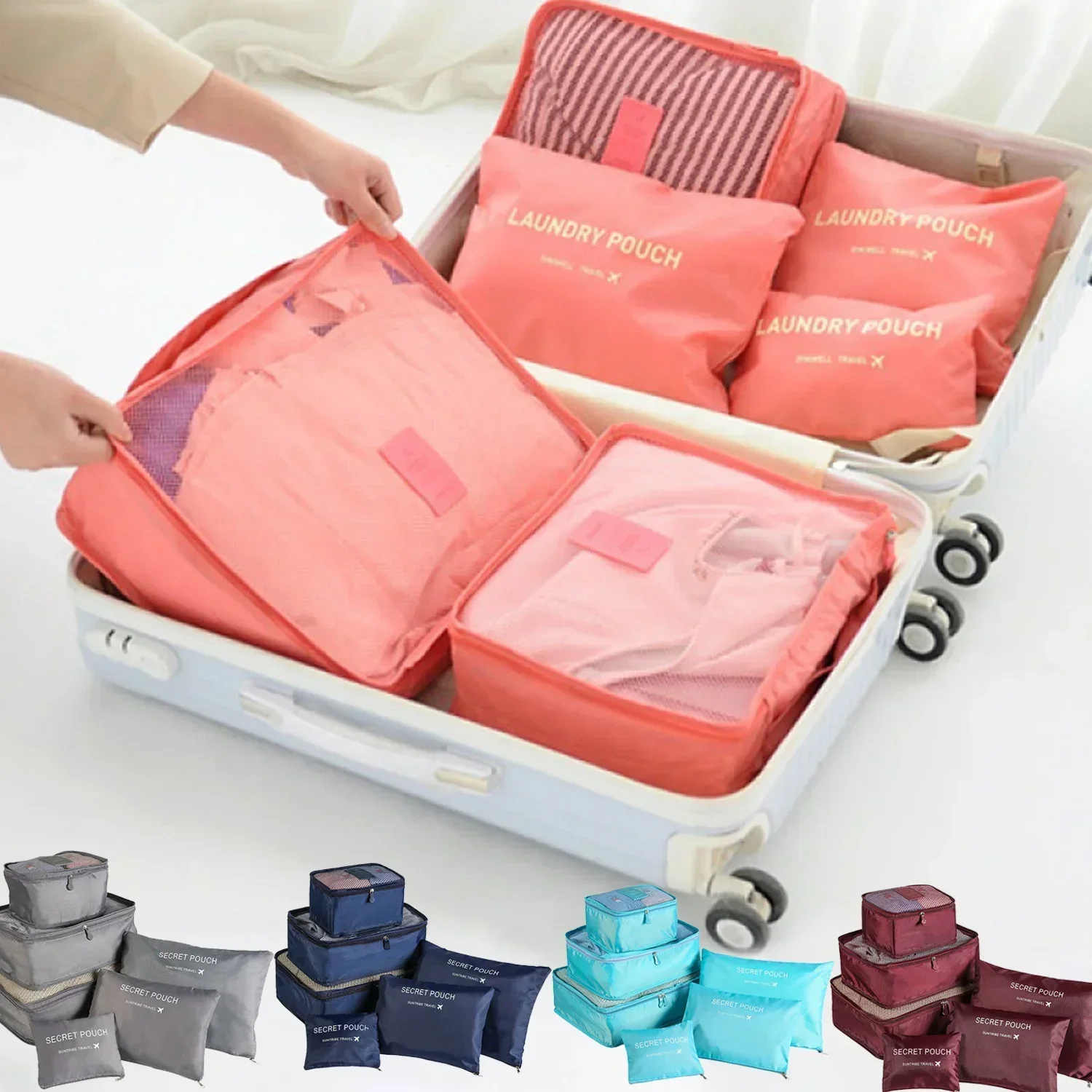 6pcs Set Travel Storage Bags