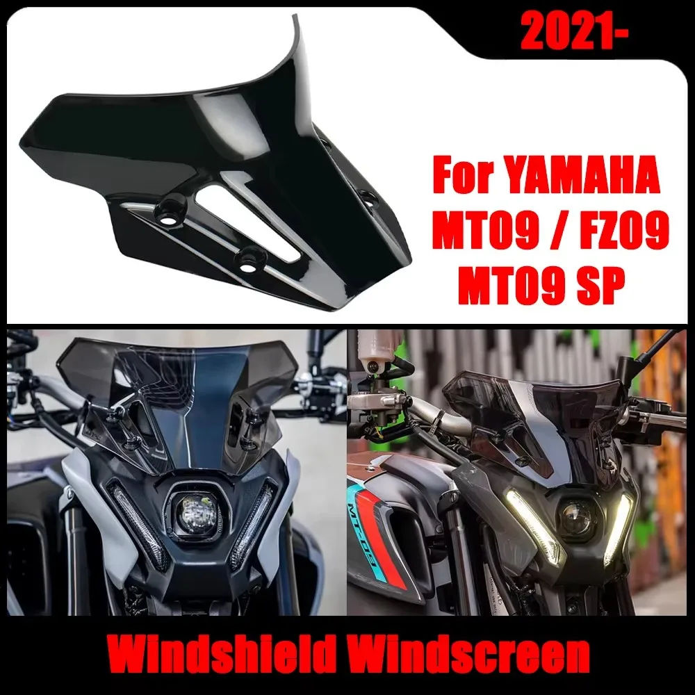 

2021 2022 Windshield Windscreen For YAMAHA MT-09 FZ-09 SP MT09 FZ09 MT FZ 09 Motorcycle Accessories Side Wind Screen Deflectors