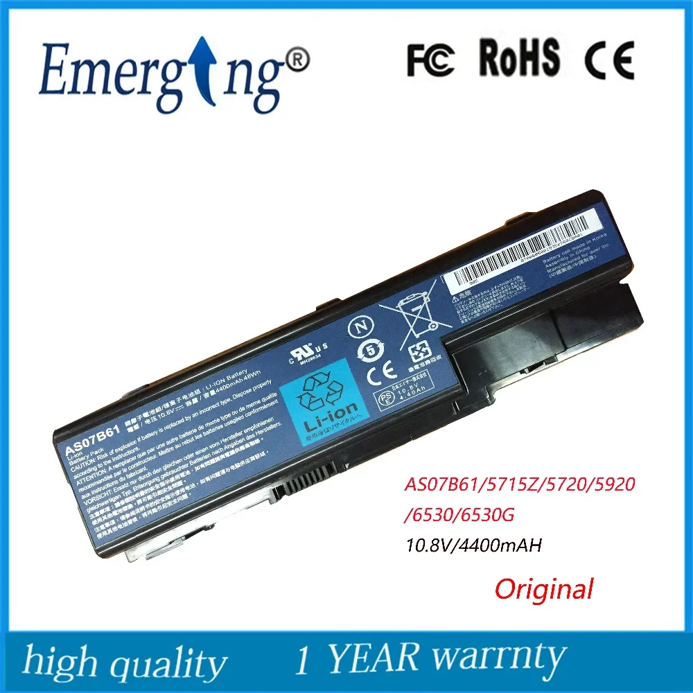 

11.1v 48WH New Original Laptop Battery for Acer 5920 5720 5315 5942 7220 AS07B31 AS07B41 AS07B51 AS07B61