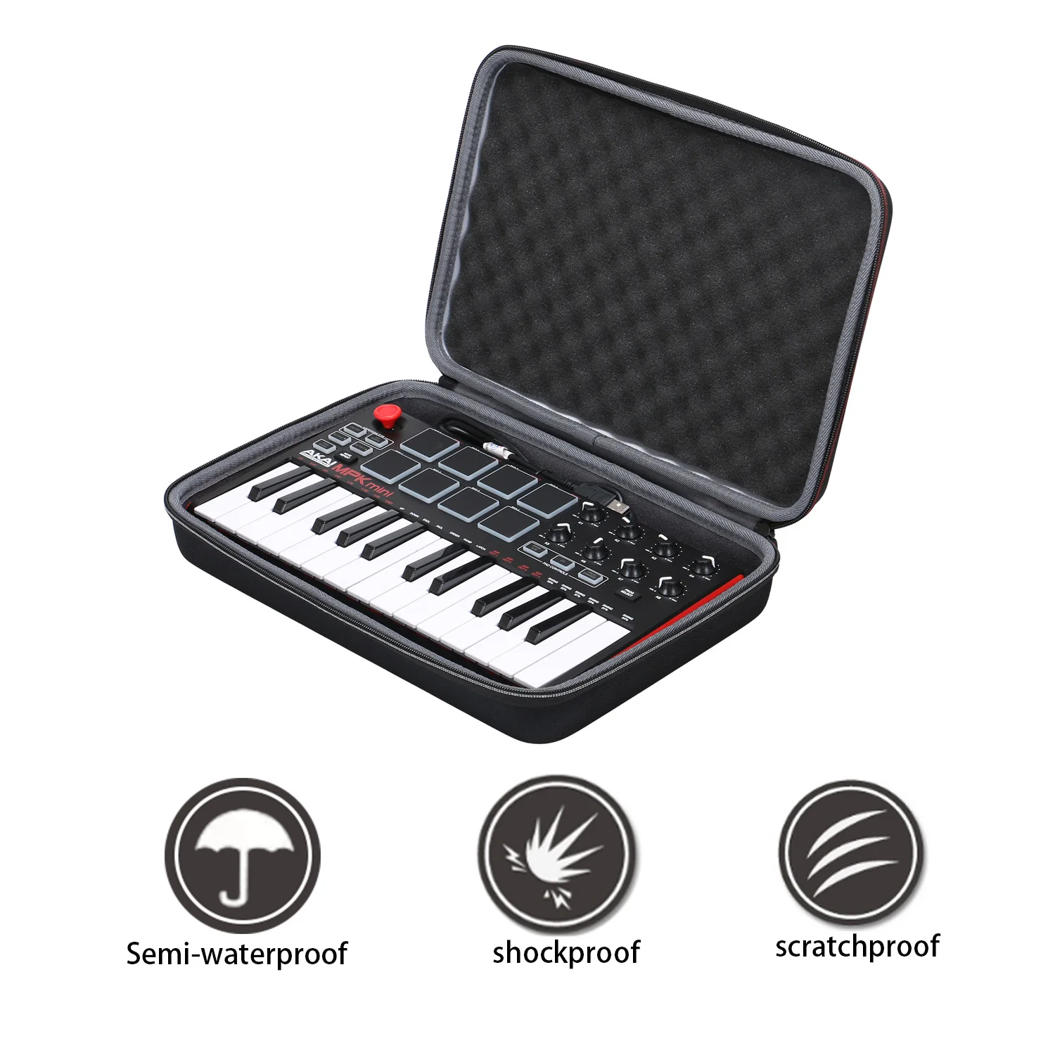 XANAD EVA Hard Case for Akai Professional MPK Mini MKII Protective Carrying Storage Bag(only case!!!)