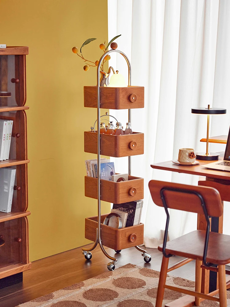 Household floor-to-ceiling bookshelf removable storage display cabinet